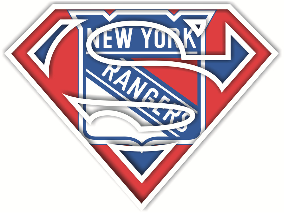 New York Rangers superman logos fabric transfer